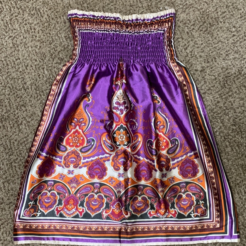 Strapless summer dress
